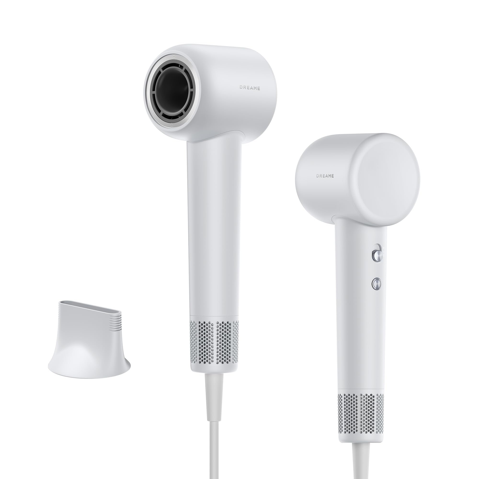 DREAME ヘアドライヤー ホワイト Gleam AHD12A DREAME Hair Gleam Hair Dryer, Fast 110,000 rpm High Speed